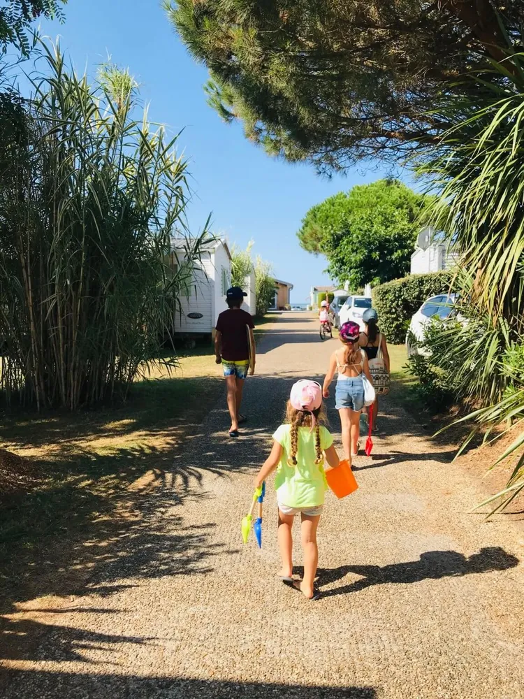 plage à pieds depuis le camping Chadotel à Saint Palais sur mer